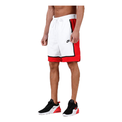 Statement Mesh Stretch Short White/Red