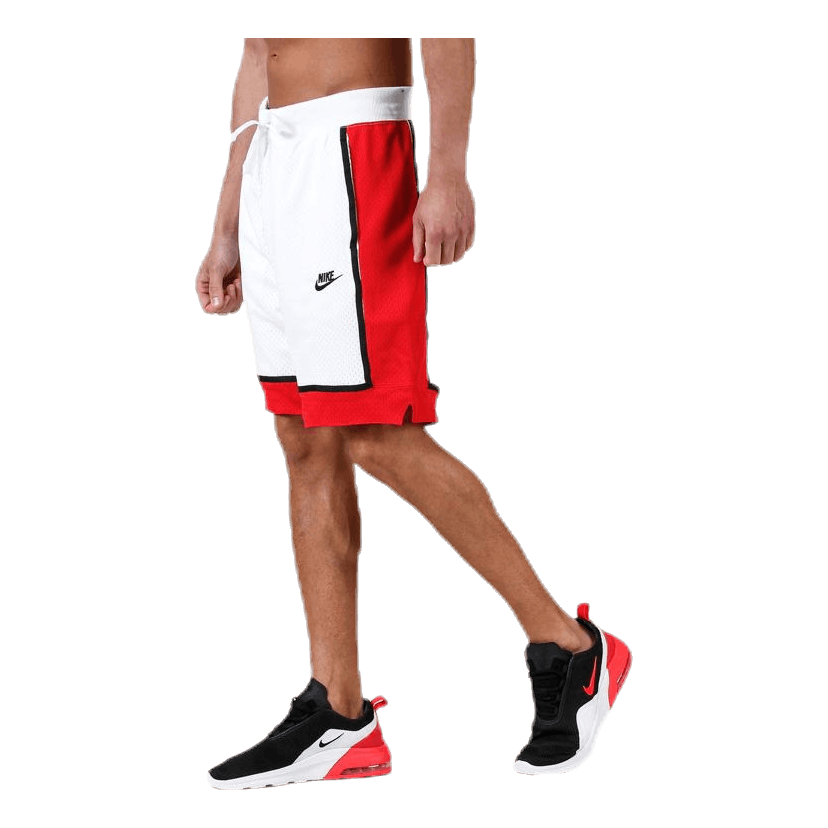 Statement Mesh Stretch Short White/Red