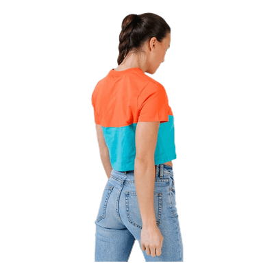 Heritage SS Top Orange/Turquoise