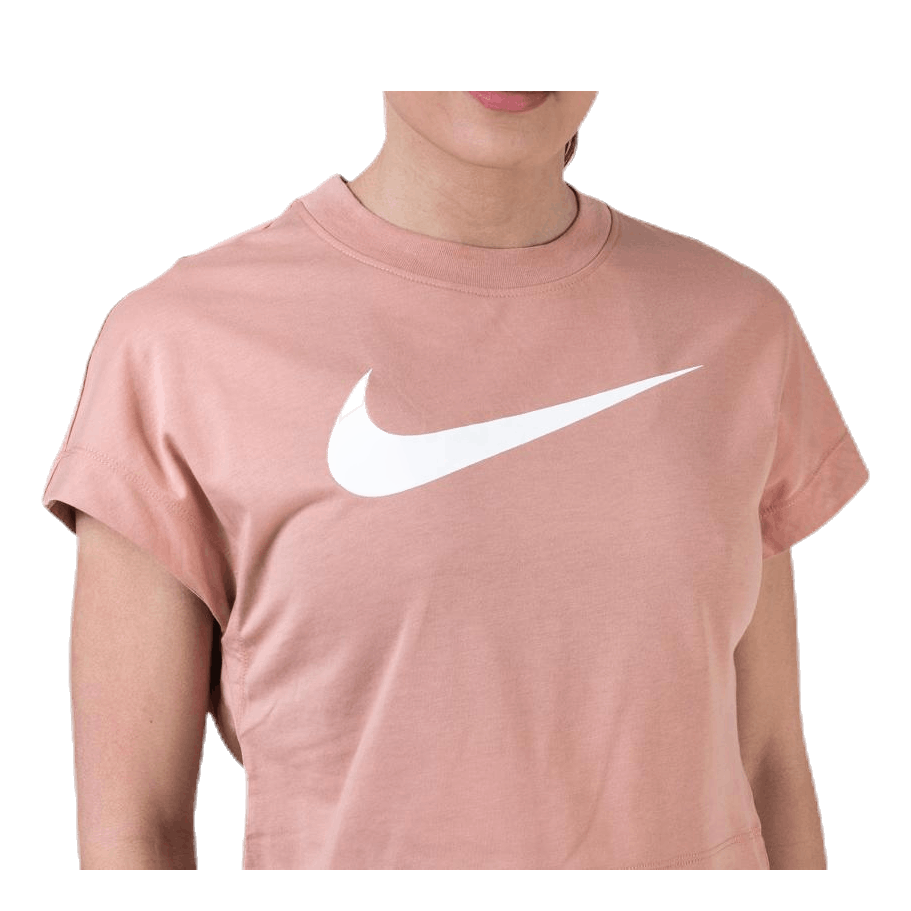 Swoosh SS Crop Top Red