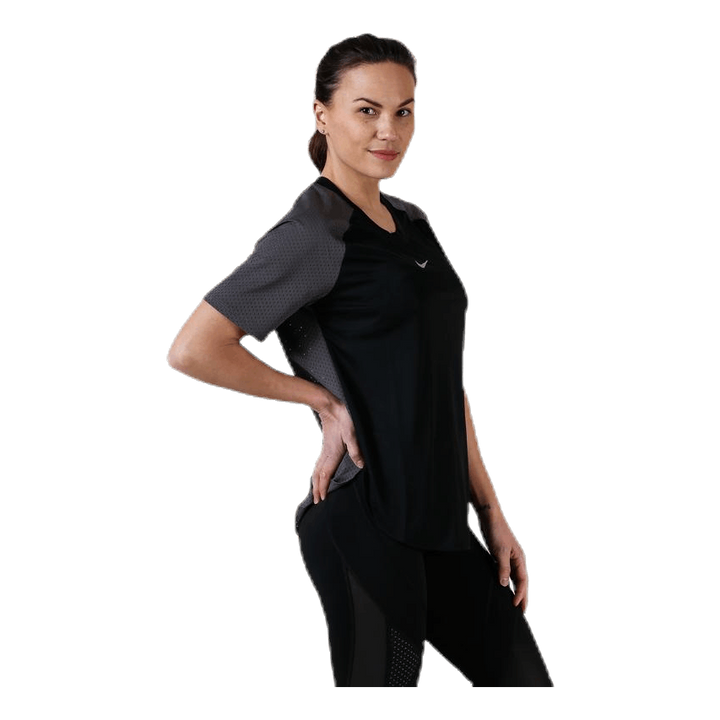 City Sleek Top SS Cool Black/Grey