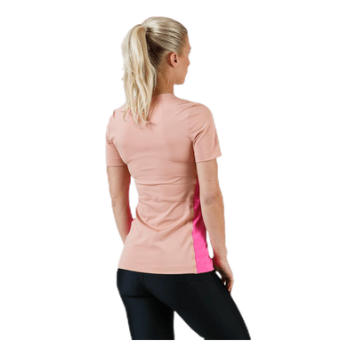 Pro Short-Sleeve Top Pink/White