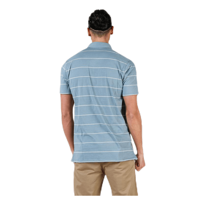 Player Striped Polo Grey