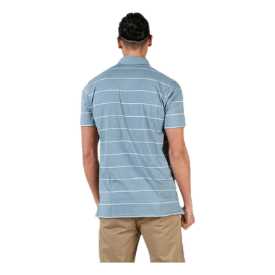 Player Striped Polo Grey