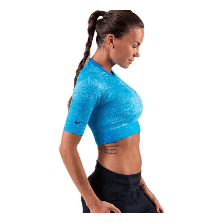 City Ready Knit Top Blue