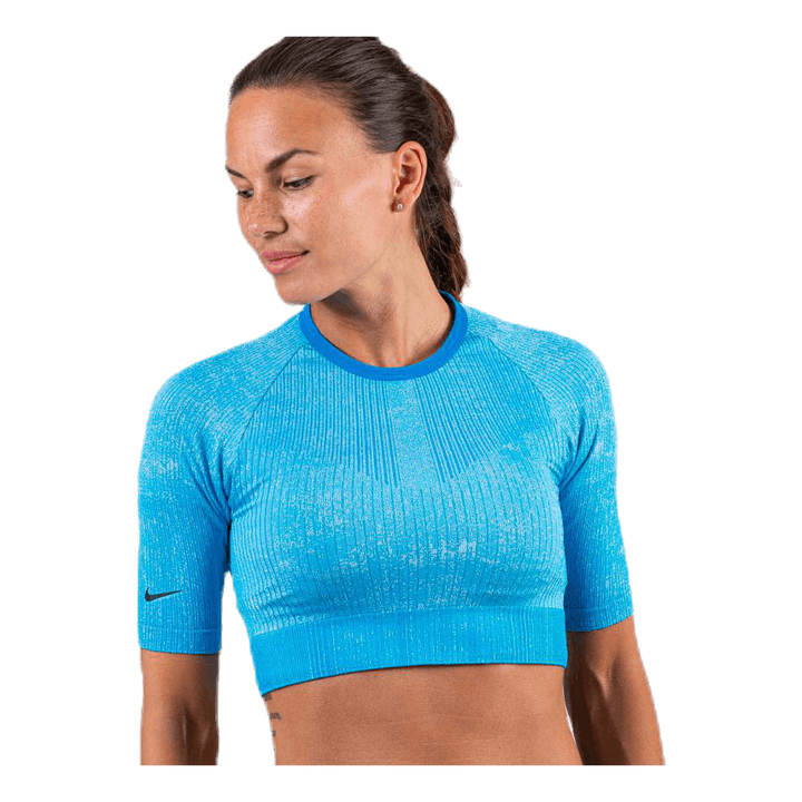 City Ready Knit Top Blue
