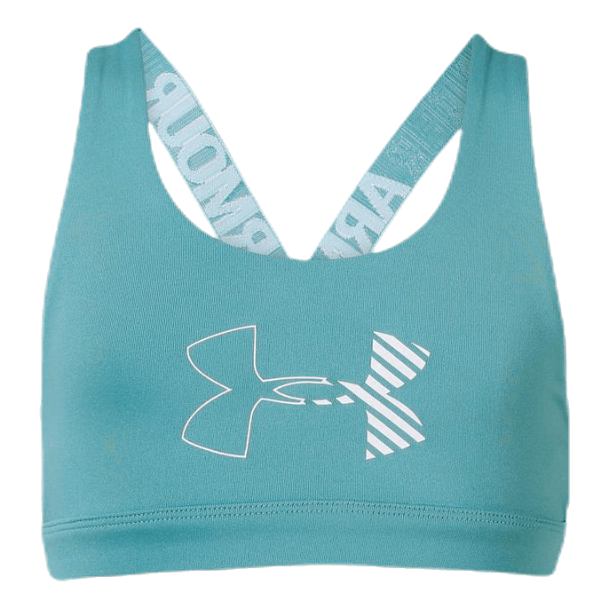 Armour HeatGear Graphic Bra Youth Blue