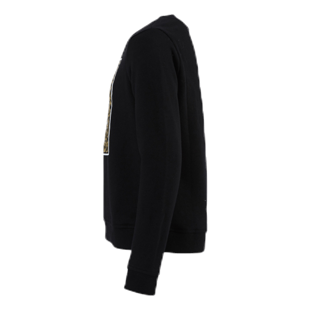 Leopard Box Crew Junior Black