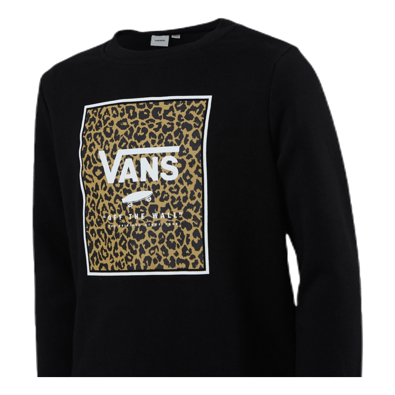 Leopard Box Crew Junior Black
