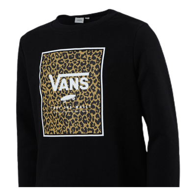 Leopard Box Crew Junior Black