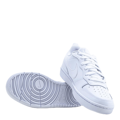 Court Borough Low 2 Big Kids' Shoes WHITE/WHITE-WHITE