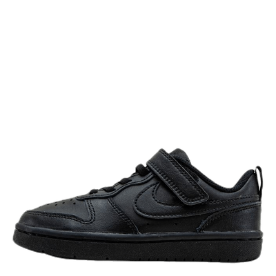 Court Borough Low 2 Little Kids' Shoes BLACK/BLACK-BLACK