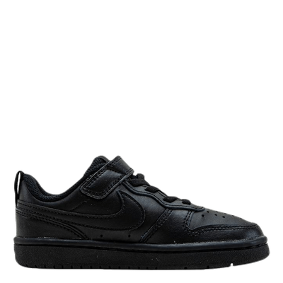 Court Borough Low 2 Little Kids' Shoes BLACK/BLACK-BLACK