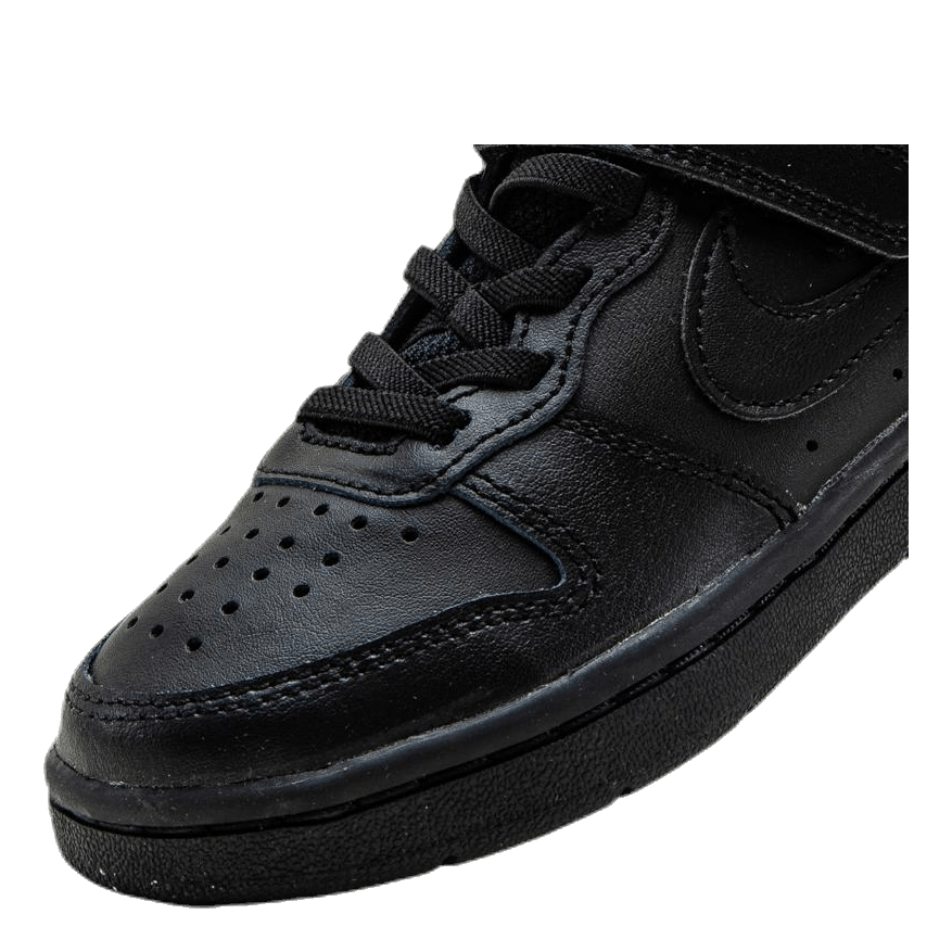 Court Borough Low 2 Little Kids' Shoes BLACK/BLACK-BLACK
