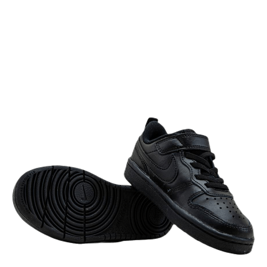 Court Borough Low 2 Little Kids' Shoes BLACK/BLACK-BLACK