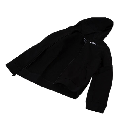 Sportswear Club Big Kids' Full-Zip Hoodie BLACK/BLACK/WHITE