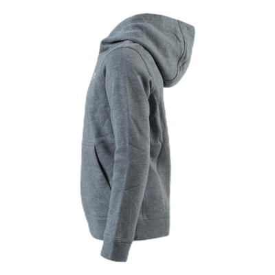 Sportswear Club Big Kids' Pullover Hoodie CARBON HEATHER/WHITE