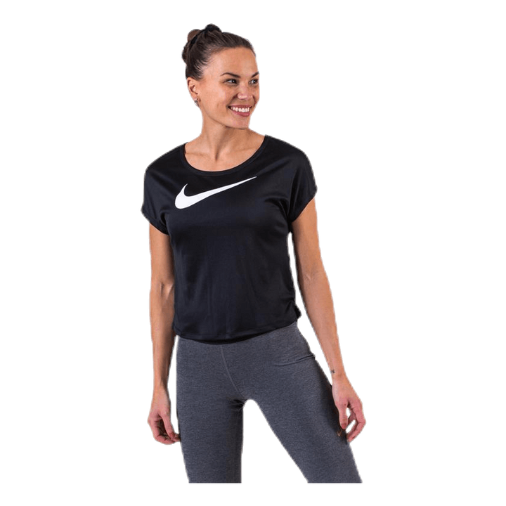 Swoosh Run Top SS White/Black