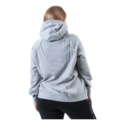 Essential Zip Hoodie Plus Grey