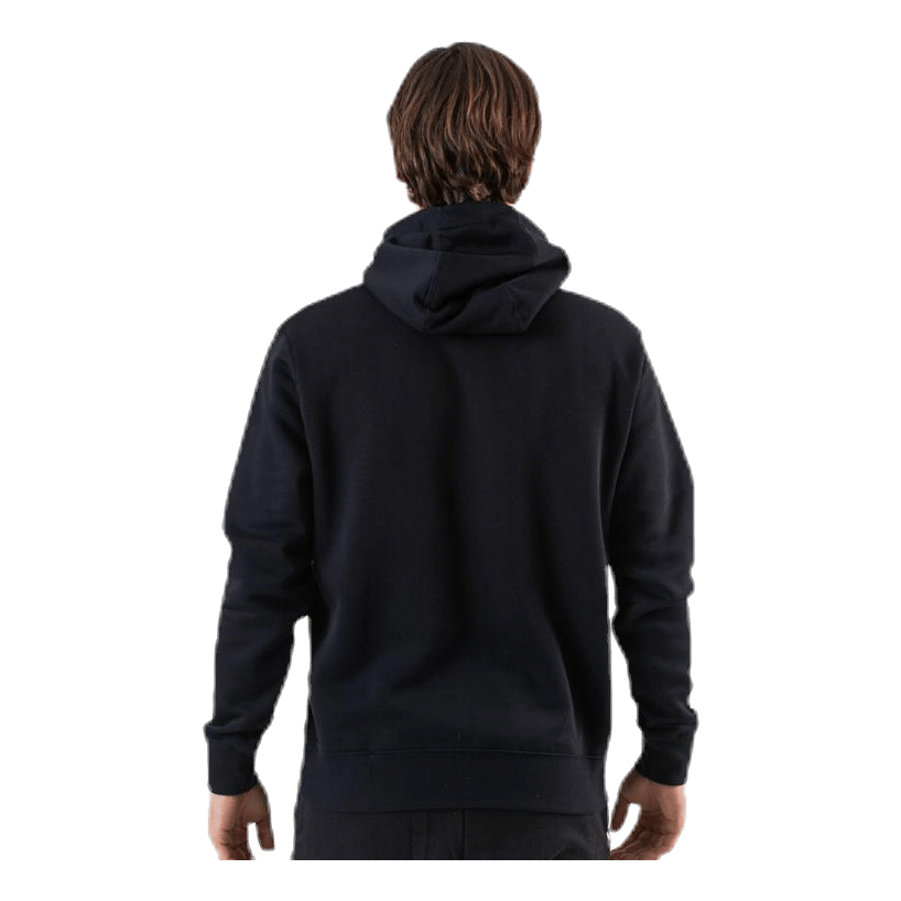 Sportswear Club Fleece Men's Full-Zip Hoodie BLACK/BLACK/WHITE