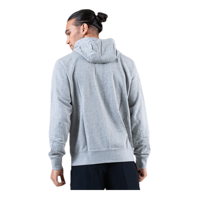 Sportswear Club Men's Full-Zip Hoodie DK GREY HEATHER/MATTE SILVER/WHITE