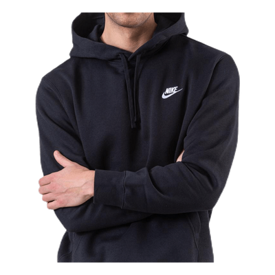 Sportswear Club Fleece Pullover Hoodie BLACK/BLACK/WHITE