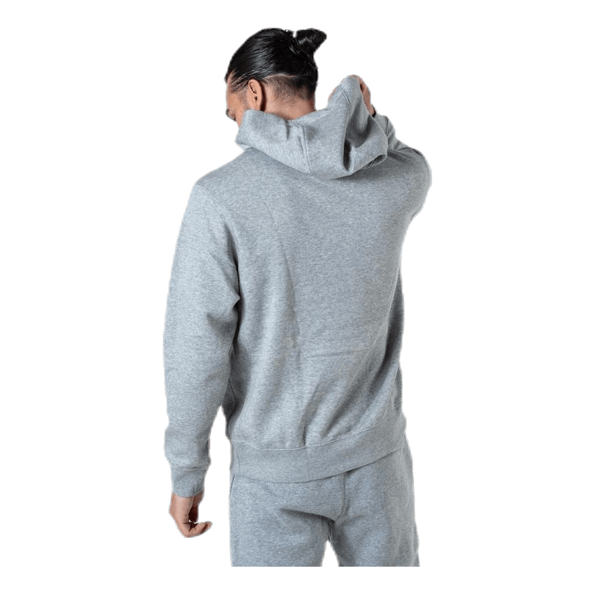 Sportswear Club Fleece Pullover Hoodie DK GREY HEATHER/MATTE SILVER/WHITE