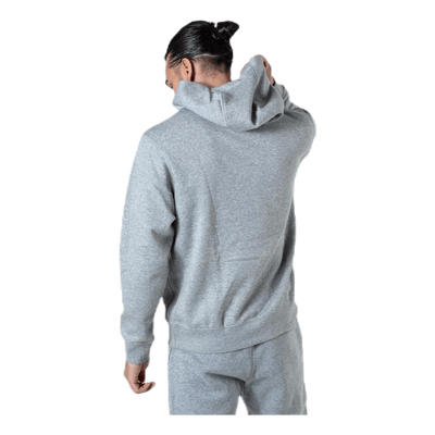 Sportswear Club Fleece Pullover Hoodie DK GREY HEATHER/MATTE SILVER/WHITE