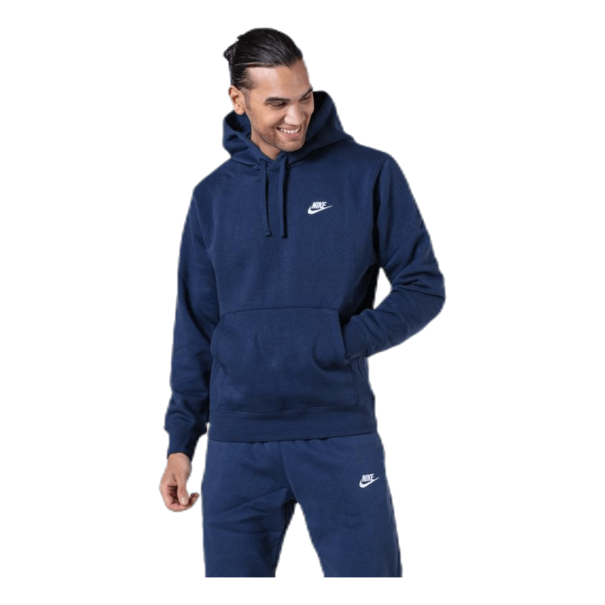 Sportswear Club Fleece Pullover Hoodie MIDNIGHT NAVY/MIDNIGHT NAVY/WHITE