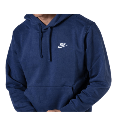Sportswear Club Fleece Pullover Hoodie MIDNIGHT NAVY/MIDNIGHT NAVY/WHITE