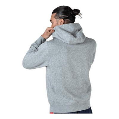 Sportswear Club Fleece Men's Graphic Pullover Hoodie DK GREY HEATHER/MATTE SILVER/WHITE