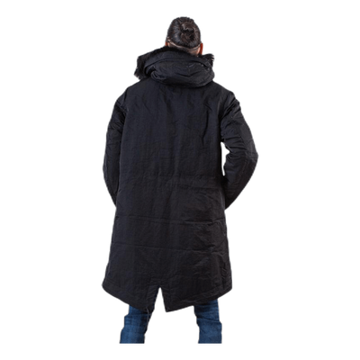 Down Fill Hood Parka Black