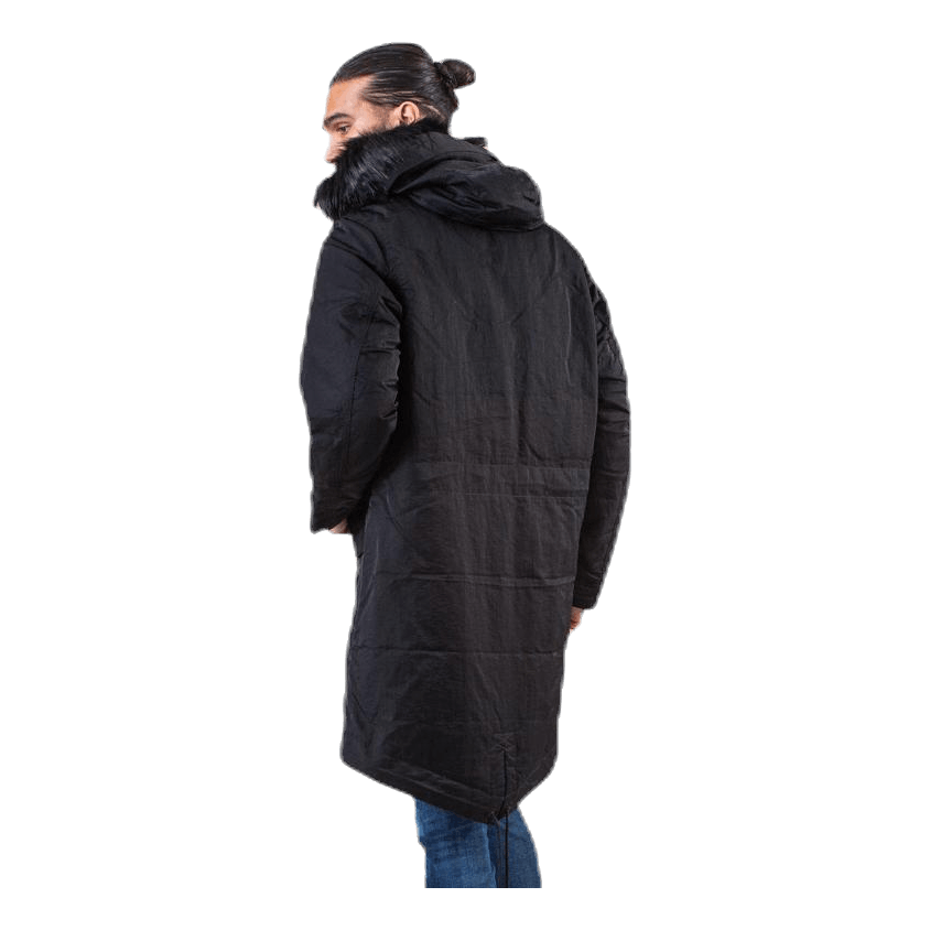 Down Fill Hood Parka Black