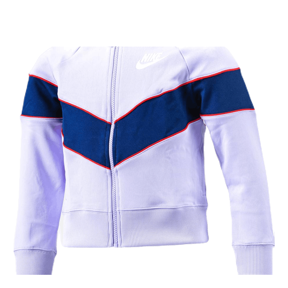 Girls Heritage Front Zip Purple