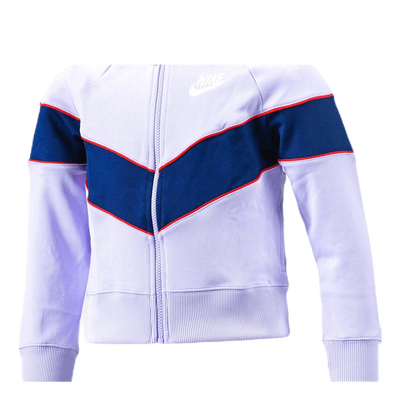 Girls Heritage Front Zip Purple