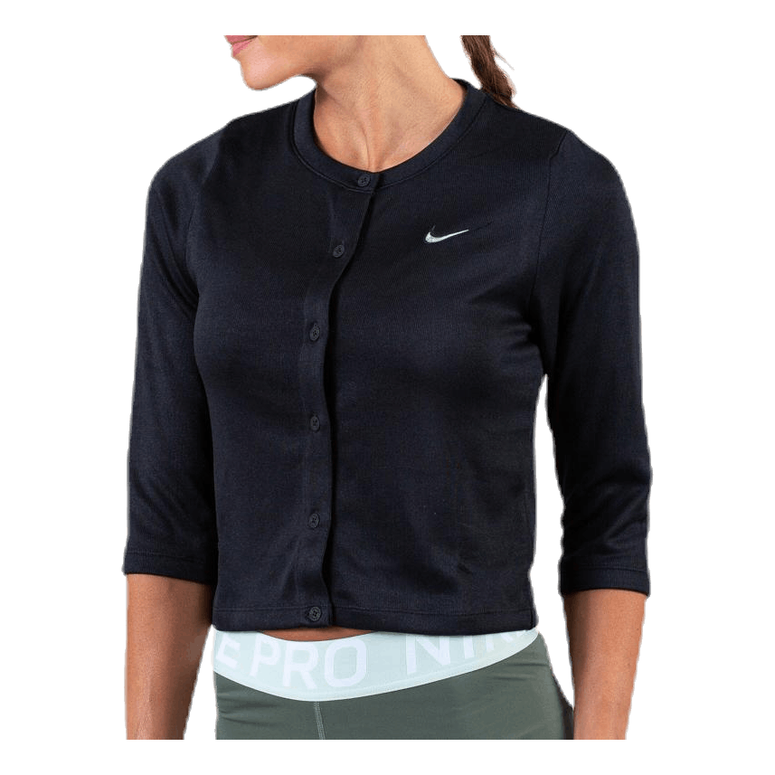 Court Cardigan White/Black