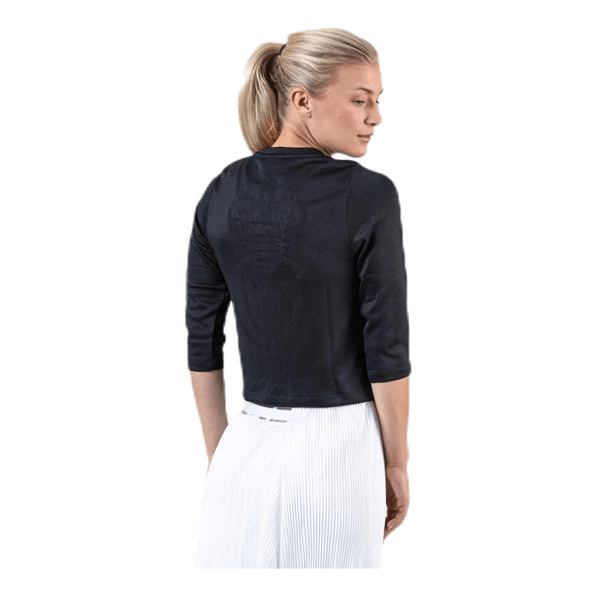 Court Cardigan White/Black