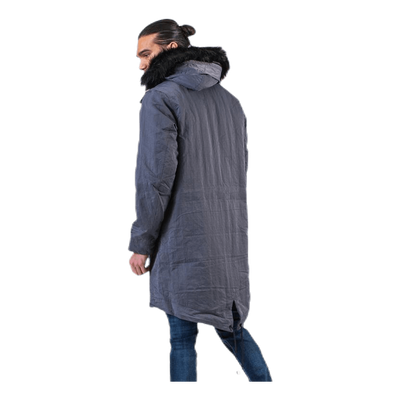 Down Fill Hood Parka Grey