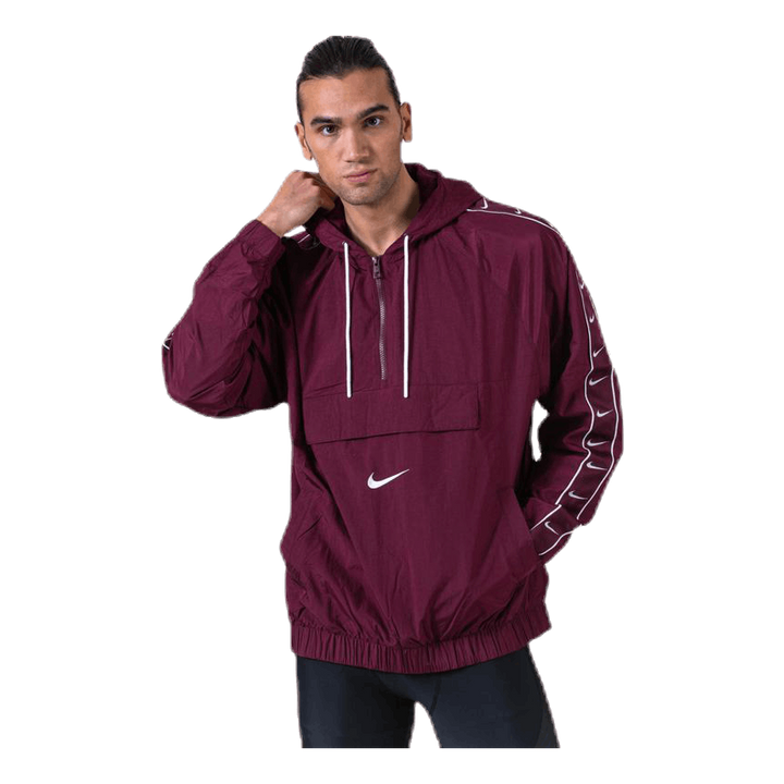 burgundy nike windbreaker mens