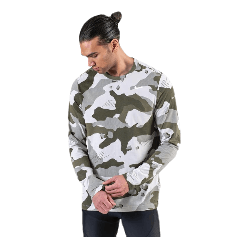 Dri-FIT LS Camo Beige