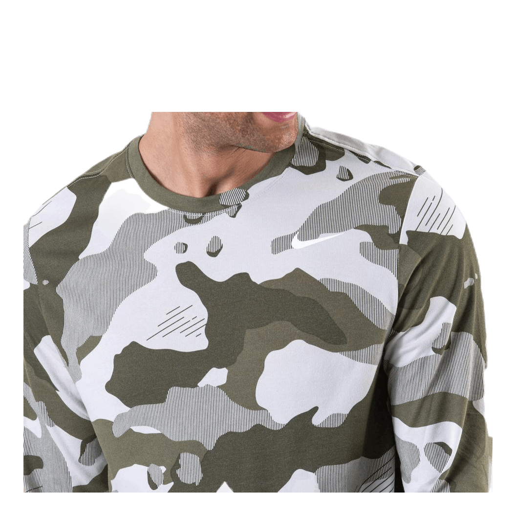 Dri-FIT LS Camo Beige