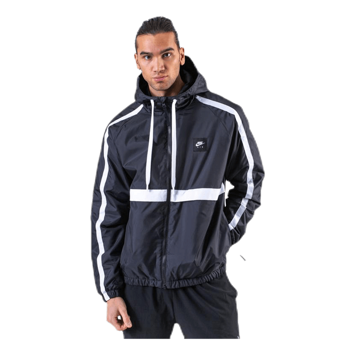 nike air black and white jacket
