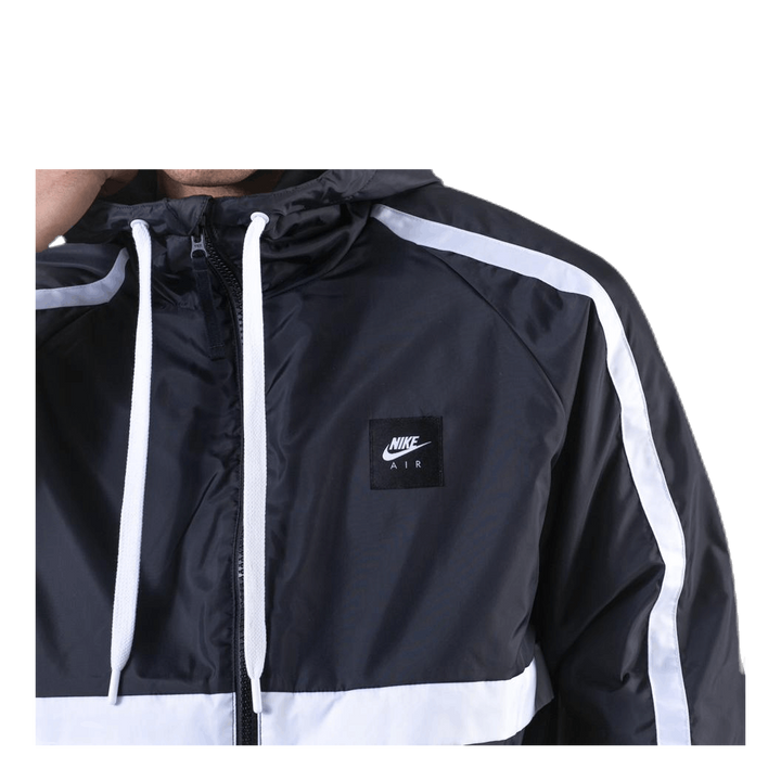 nike air black and white jacket