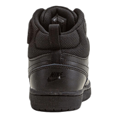 Court Borough Mid 2 Little Kids' Shoes BLACK/BLACK-BLACK