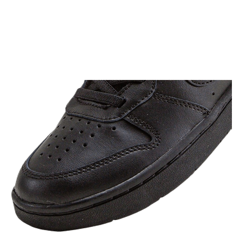 Court Borough Mid 2 Little Kids' Shoes BLACK/BLACK-BLACK