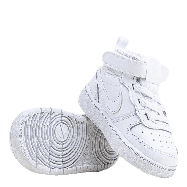 Court Borough Mid 2 Baby/Toddler Shoes WHITE/WHITE-WHITE