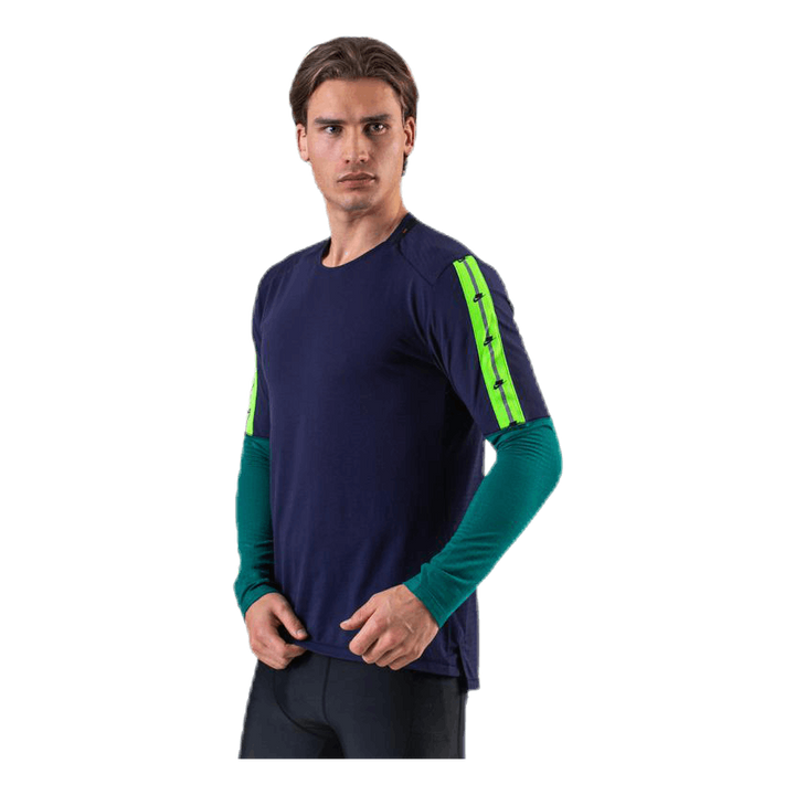 Wild Run Top LS Blue/Green