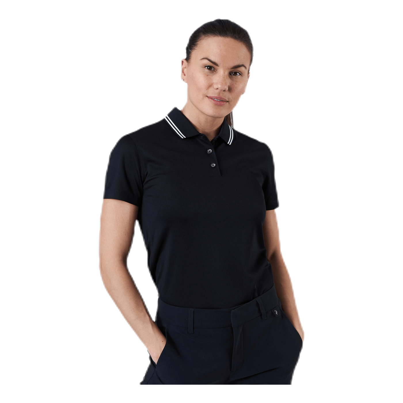 Victory Golf Polo Black