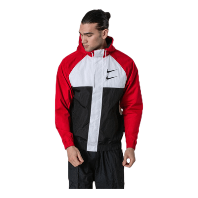 Nsw Swoosh Jkt Hd White/Black/Red