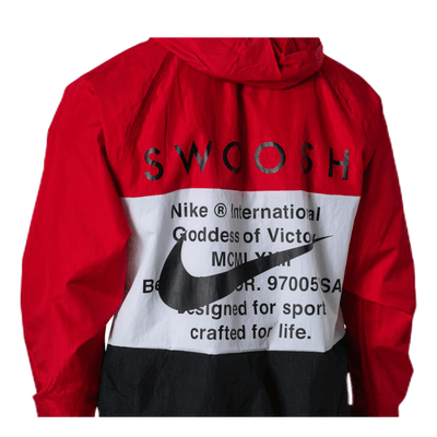 Nsw Swoosh Jkt Hd White/Black/Red